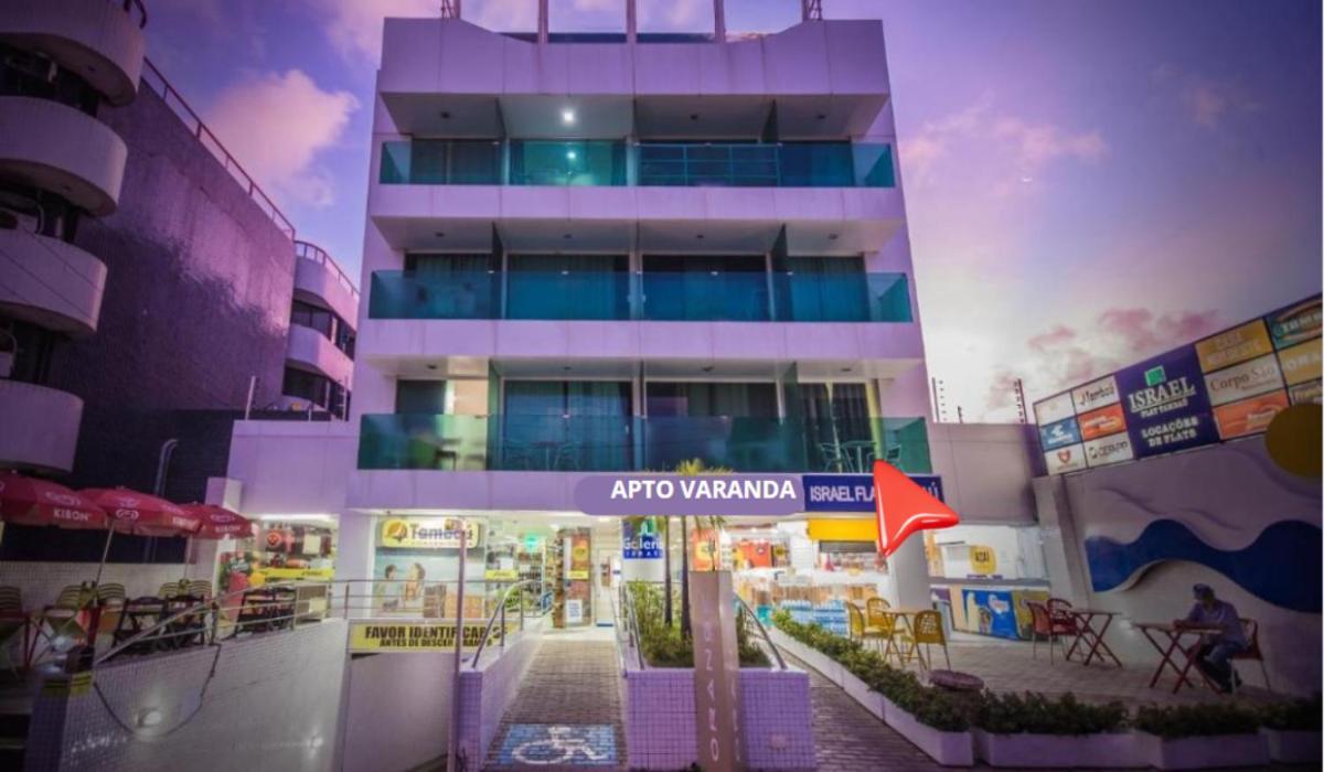 Israel Tambau- Apto Luxuoso- Em Frente Ao Mar Com Varanda João Pessoa Dış mekan fotoğraf